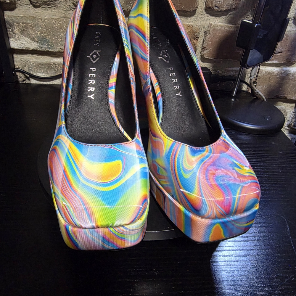 Katy Perry Collections Multicolor Platform Heels - Picture 4 of 5